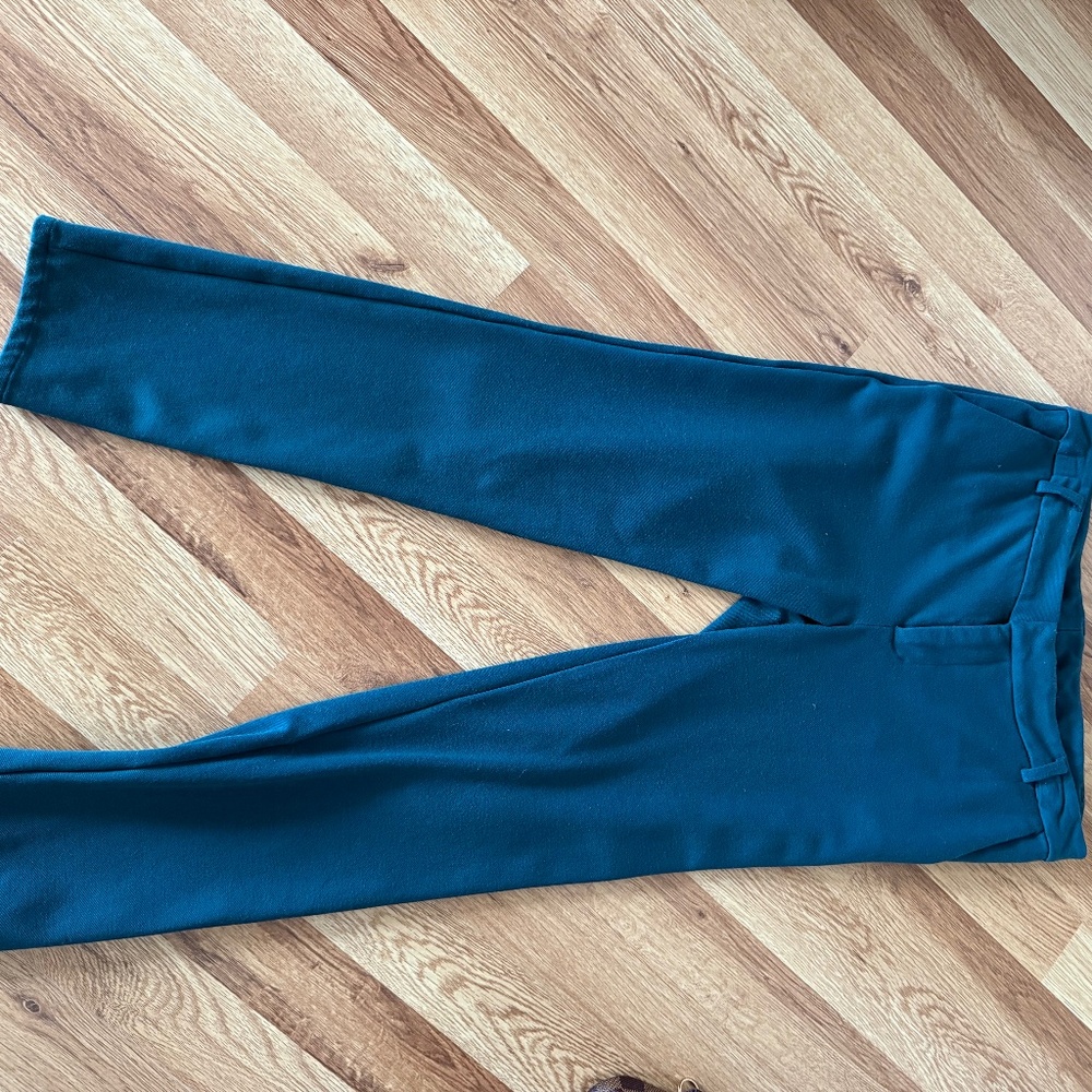 Teal pants, size 6